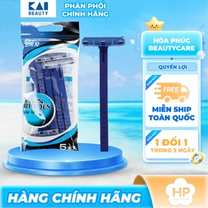 Dao Cạo Râu Kai 2 Lưỡi Kép Kai Besty 12532 BSTX-2PF2 (Set 5 cây)