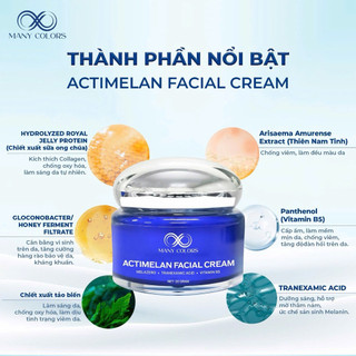 Kem Face Dưỡng Trắng Actimelan 20g - Hỗ Trợ Dưỡng Trắng Mờ Thâm Nám Tàn Nhang