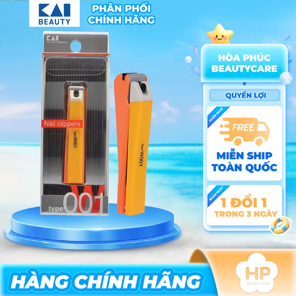 Bấm Móng Tay  Tybe W001 Kai Razor 39255-KE0109 (Cỡ Trung Màu Cam)