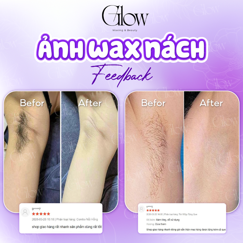 Sáp Wax Lông Hỗn Hợp Nhiều Màu Mix Vụn GLOW WAXING Hàng Tốt Tặng Que Gỗ Phết | BigBuy360 - bigbuy360.vn