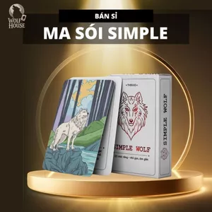 Combo 10 Bộ Bài Ma Sói Simple 21 Lá Giấy Cứng Hộp Thường Họa Tiết Đẹp Dễ Mang Theo Board Game