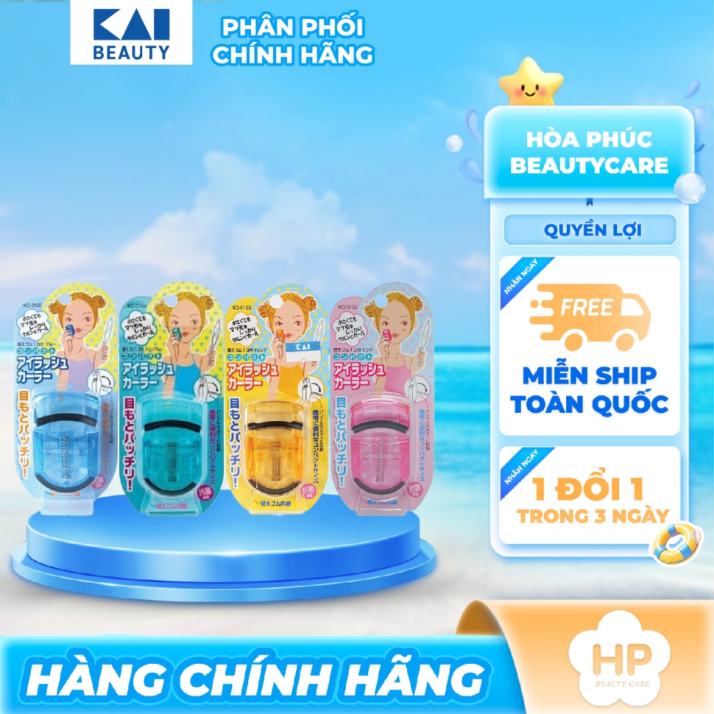 Bấm Cong Mi Thân Nhựa Kai Beauty Care (4 Màu)