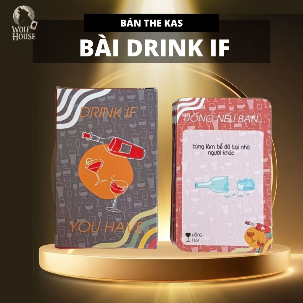 Bộ Bài Drink If You Have 50 Lá Giấy Cứng Drinking Game Party Thú Vị Chơi Nhóm
