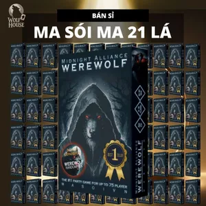 Bộ Bài Ma Sói Midnight Alliance 21 Lá Giấy Cứng Nhỏ Gọn Drinking And Board Game THE KAS