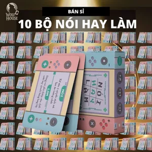 Combo 10 Bộ Bài Nói Hay Làm Trường Lớp Giấy Cứng Vui Nhộn Giờ Ra Chơi Chơi Nhóm Board Game THE KAS