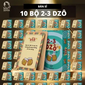 Combo 10 Bộ Bài Drinking Game 2-3 Dzo Độc Lạ Giấy Cứng Party Game Nhậu Liên Hoan Vui Nhộn THE KAS