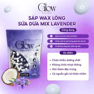 Combo 100Gr Sáp Wax Lông Lavender Mix GLOWWAXING + 10ml Mỡ Trăn Nguyên Chất 100% CHE TÊN