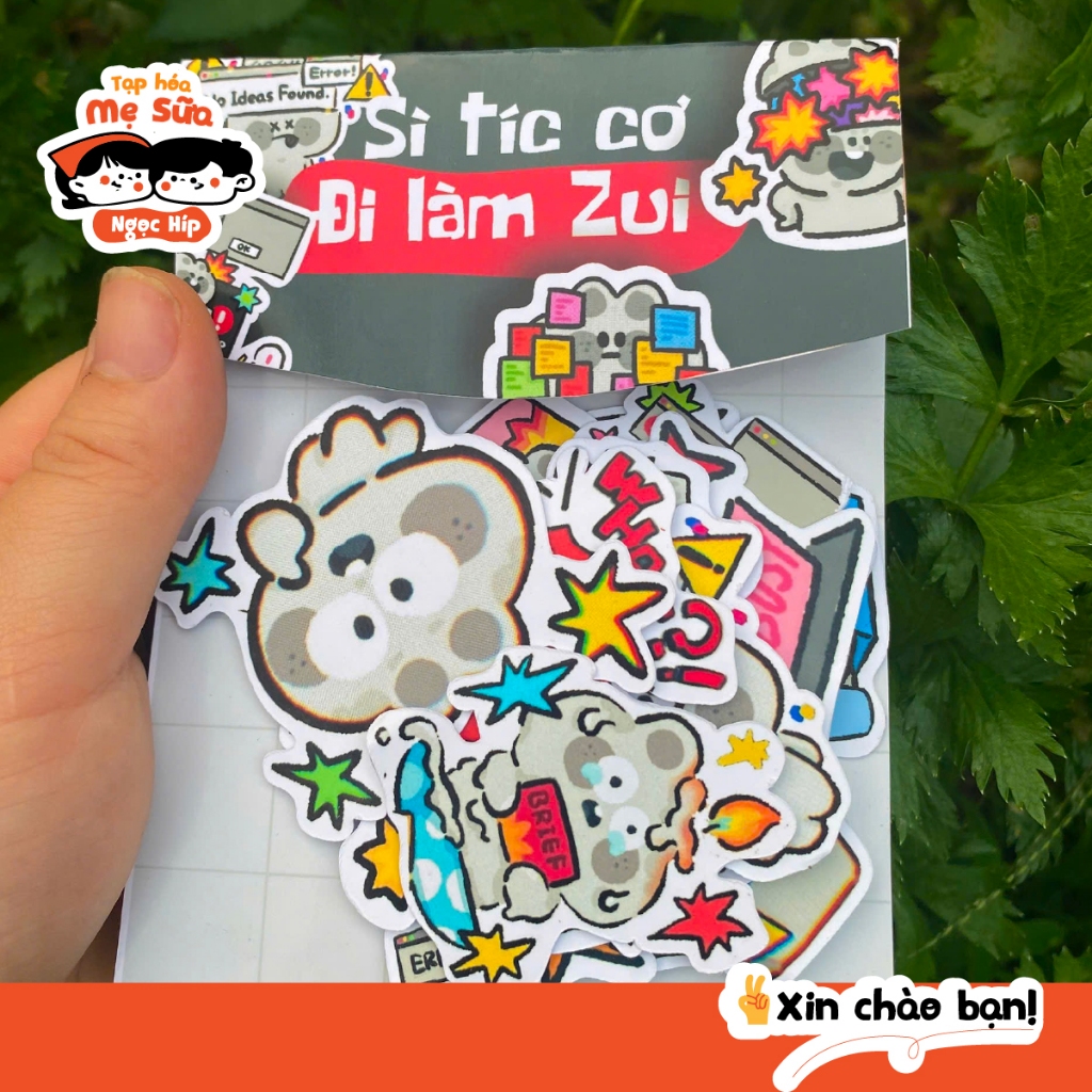 Sì tíc cơ - Đi làm thiệc là zui dán laptop điện thoại