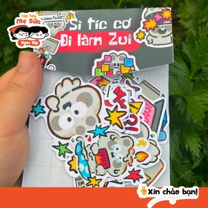 Sì tíc cơ - Đi làm thiệc là zui dán laptop điện thoại