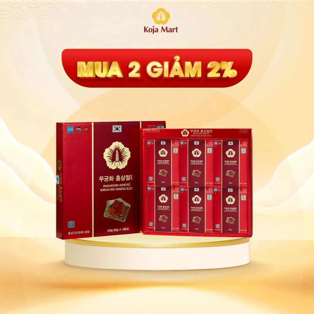 Hồng Sâm Lát Tẩm Mật Ong Hàn Quốc