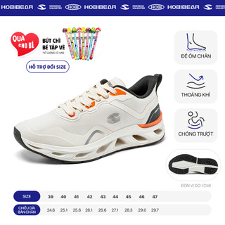 Sneakers thể thao nam HOBIBEAR GS8225, giày chạy bộ cao cấp có đế EVA siêu nhẹ chống trơn trượt
