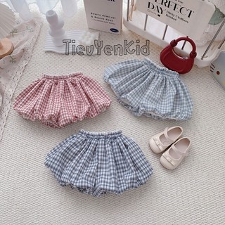Quần áo trẻ em, Quần dáng bí bé gái caro nhiều màu 9-26kg Q226 Tiểu Yến KID