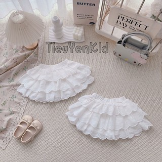 Chân váy trẻ em, Chân váy bé gái xoè tầng thêu hoạ tiết 9-26kg CV011 Tiểu Yến KID
