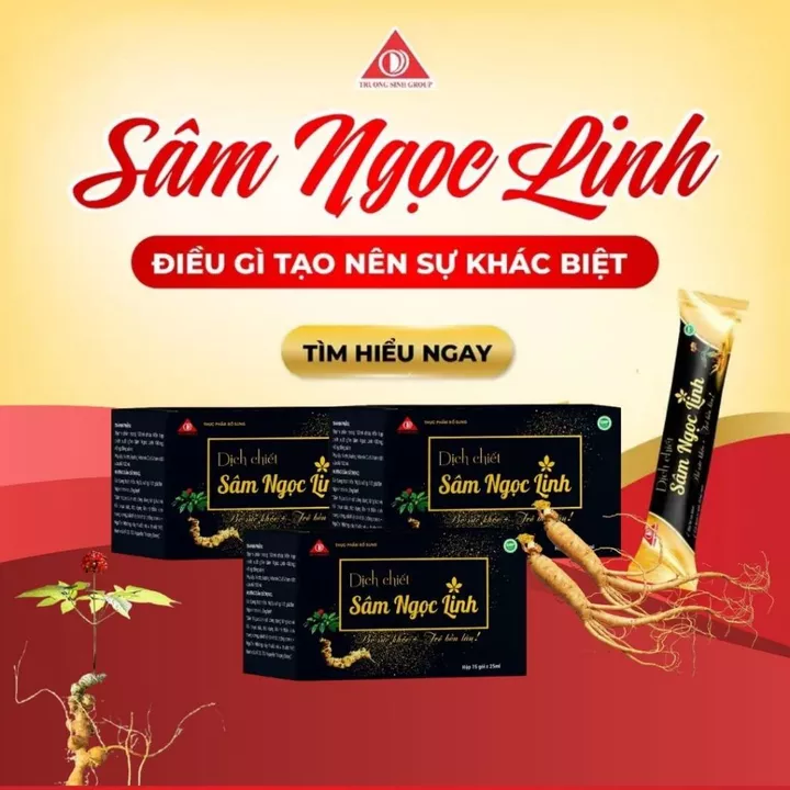 Combo 3 -Dịch Chiết Sâm Ngọc Linh Trường Sinh Hộp 15 Gói –Sâm Ngọc Linh Dạng Nước, Hồng Đẳng Sâm, Bồi Bổ Sức Khỏe