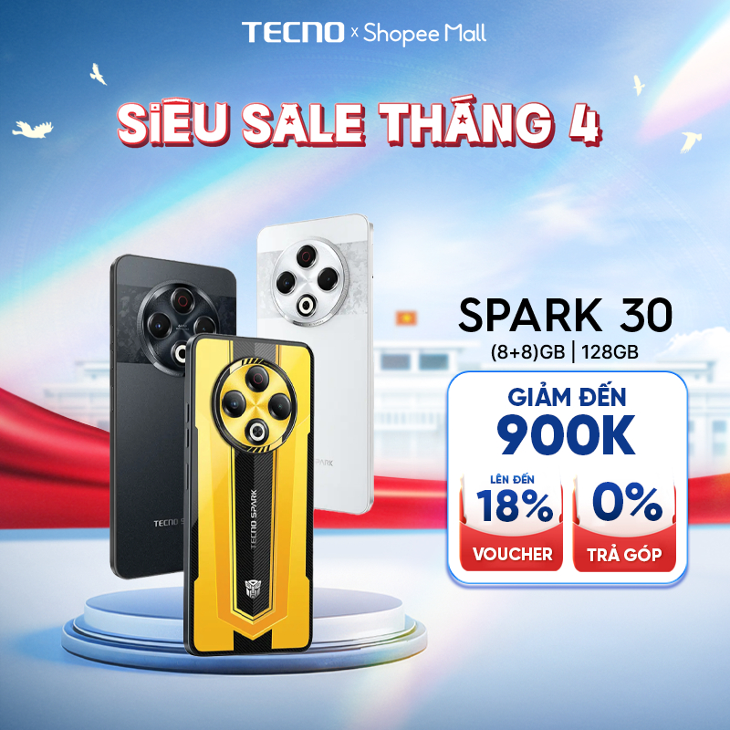 [Outlet S1] Điện thoại SPARK 30 (8GB/128GB) - Camera Sony IMX 682 64MP ...