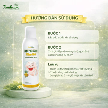 Xịt Tràm Cho Bé PineBoo 100ml Tinh Dầu Tràm Bạch Đàn Chanh Hương Thảo Mộc Dịu Nhẹ Cho Da Nhạy Cảm