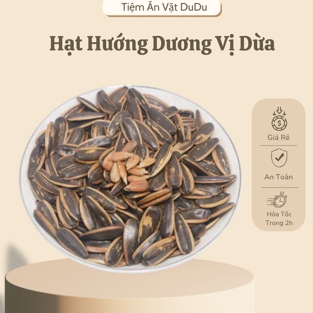 Hướng Dương Vị Dừa, Hạt Hướng Dương Tẩm Vị, Hướng Dương Ăn Vặt Thơm Ngon - Đồ Ăn Vặt - Tiệm Ăn Vặt DuDu