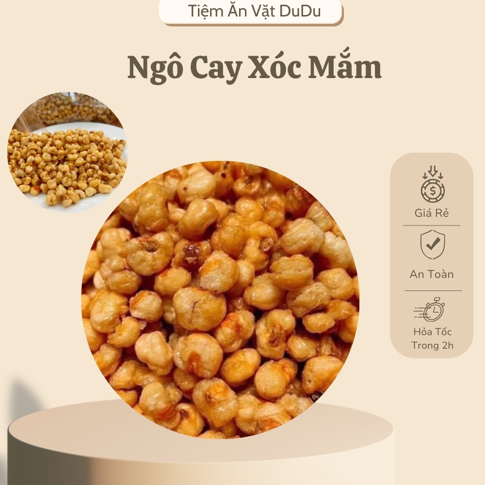 Ngô Cay Xóc Mắm, Ngô Nếp Tẩm Vị Mắm Ớt Thơm Ngon Giòn Tan - Đồ Ăn Vặt