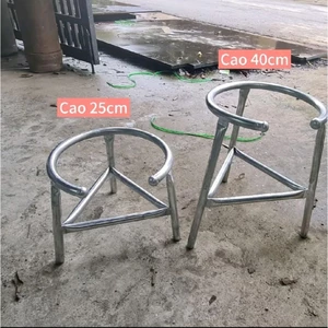 kệ bếp ga công nghiệp,bếp khè ống kẽm 21 đường kính 30 cm đa kích thước 25 cm 40 cm 70 cm đế lót cao su
