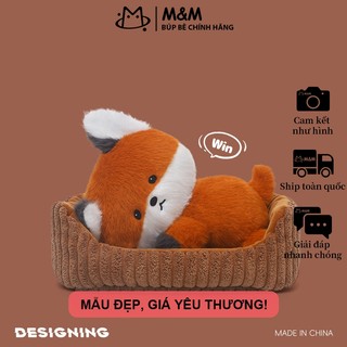 Gấu bông Bánh sừng bò & Cáo - Mềm mại đáng yêu, ôm siêu êm giao từ kho Hà Nội
