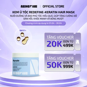Kem ủ tóc REDEFINE-Keratin Hair Mask phục hồi chuyên sâu - Mặt nạ tóc Keratin cho tóc khô xơ, hư tổn (500ml)