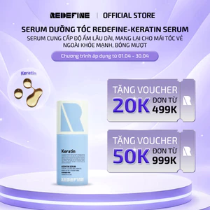 Serum REDEFINE-Keratin Serum dưỡng tóc bóng mượt - Tinh dầu dưỡng tóc phục hồi chẻ ngọn, chống nắng (125ml)