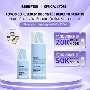 Combo Dầu Gội và Serum Dưỡng Tóc REDEFINE Keratin - Phục Hồi Chuyên Sâu, Tạo Độ Bóng Mượt Tức Thì