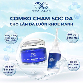 Combo Kem Face + Serum - Hỗ Trợ Dưỡng Trắng Mờ Nám Sạm Tàn Nhang Đồi Mồi