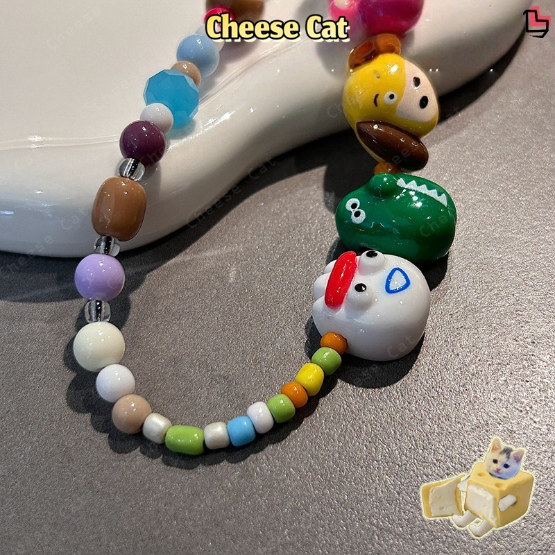 Búp bê hoạt hình dễ thương Toy Story Dâu Gấu Dây chuyền điện thoại dây buộc chống thất lạc nhiều màu sắc