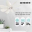 OIMIU Quạt trần treo mini 8 cánh , điện 220v siêu mát tiết kiệm điện, tiện dụng