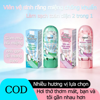 Kem đánh răng dạng viên tiện dụng - vừa súc miệng vừa đánh răng, giảm hôi miệng nhanh, khử mùi hôi, sạch sẽ & thơm tho