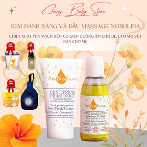 Kem đánh răng và Dầu Massage chiết xuất Yến mạch hữu cơ từ Ý NeBiolina