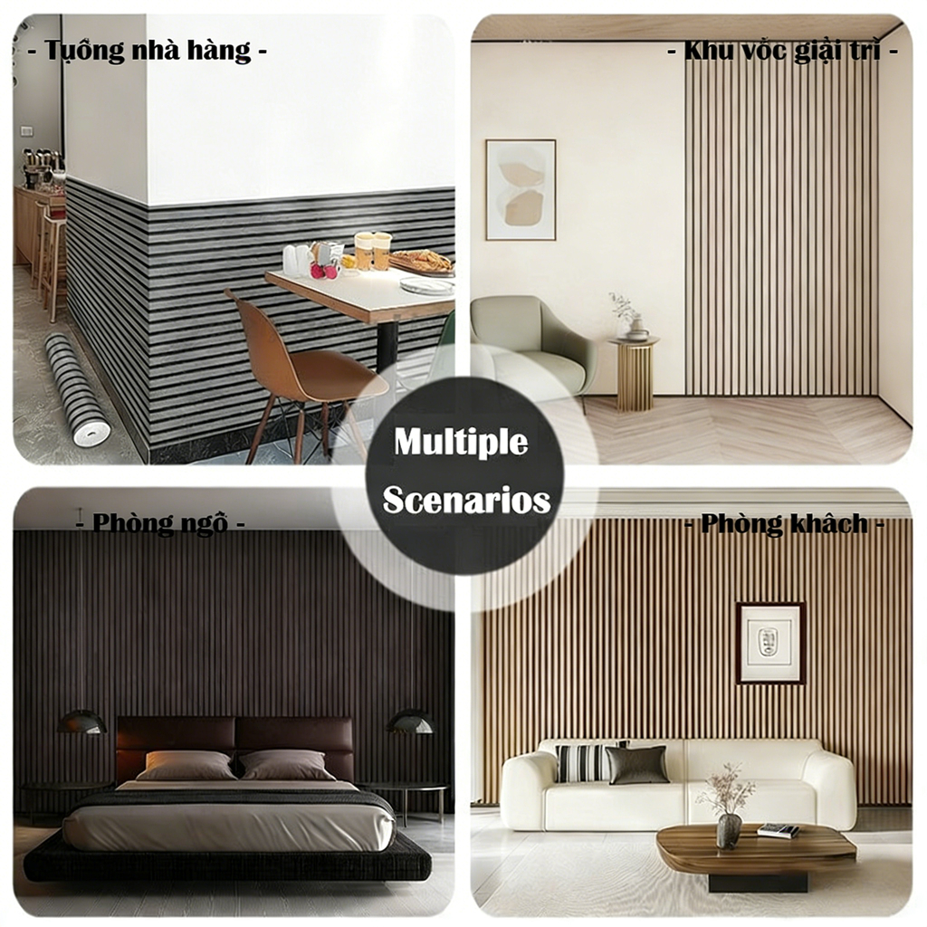 Decal Dán Tường 3D Gỗ Cao Cấp Chống Ẩm Mốc Cho Phòng Bếp Phòng Ngủ Trang Trí Nhà Cửa Đẹp,60x300cm