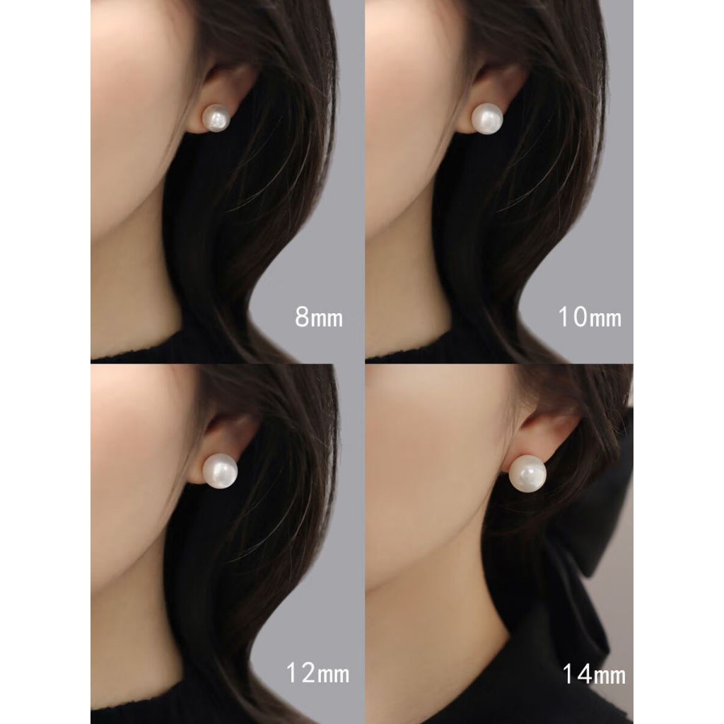 Bông tai ngọc trai bông tai kẹp Cá tuyết đơn giản giả ngọc trai tai Cuff Clip-on Bông tai cho phụ nữ