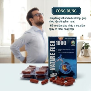 Viên uống Nature Flex 1000 – Hỗ Trợ Xương Khớp, Tăng Linh Hoạt Khớp, Giảm Mỏi Nhức 60 Viên