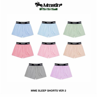 Quần ngủ MMESTLINE "SLEEP SHORT" form trên gối chất liệu kate sọc thoáng mát lưng thun