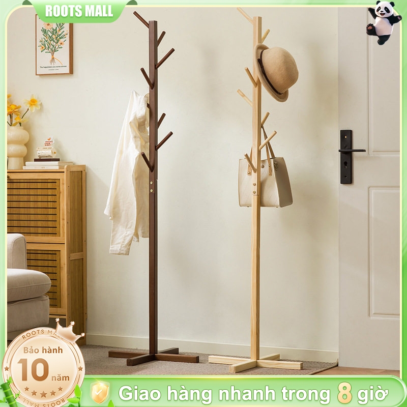 Giá Treo Quần Áo Chắc Chắn Chất Liệu Tre Gỗ Tự Nhiên Nguyên Khối Thiết Kế Nhánh Cây Hiện Đại
