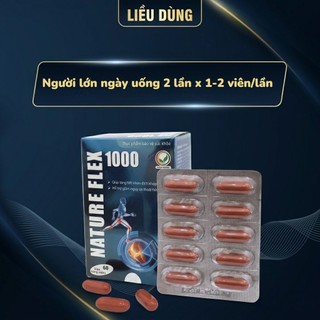 Viên uống Nature Flex 1000 – Hỗ Trợ Xương Khớp, Tăng Linh Hoạt Khớp, Giảm Mỏi Nhức 60 Viên