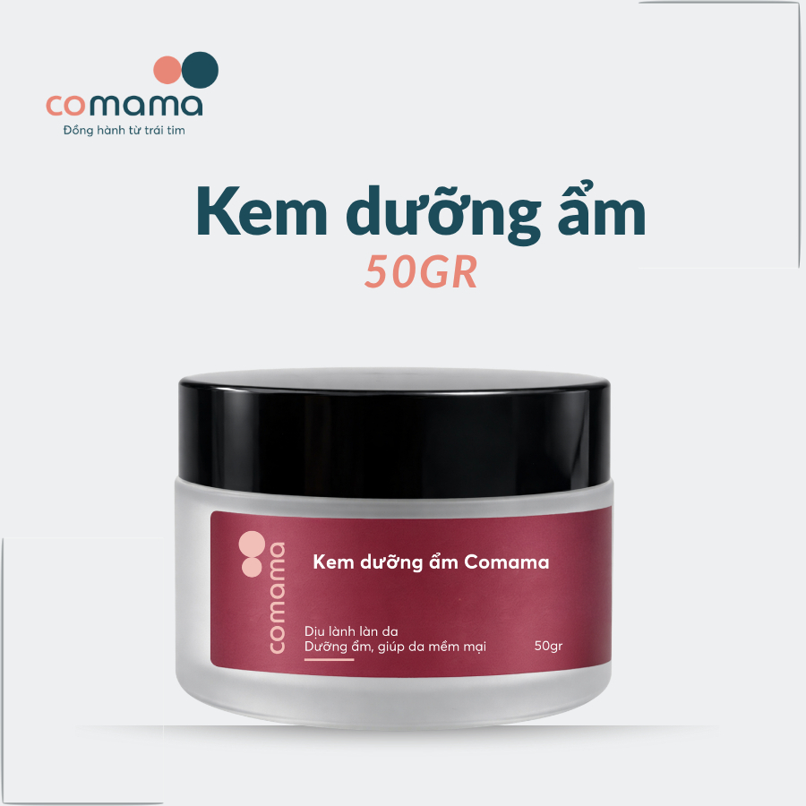 Comama Kem dưỡng ẩm dịu lành làn da, mỏng nhẹ, thấm nhanh, không bết dính giữ da ẩm mượt 50gr