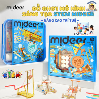 Đồ Chơi Lắp Ráp STEM Mideer Sáng Tạo Cho Bé - Đồ Chơi Khoa Học Phát Triển Não Bộ 200 Chi Tiết Lắp Ghép Mô Hình Cơ Khí