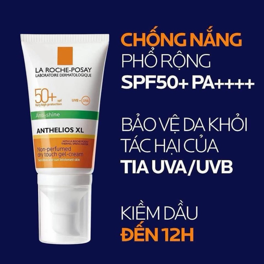 [MẪU MỚI 2025 BẢN CÔNG TY] KEM CHỐNG NẮNG LAROCHE POSAY VẠCH XANH CHO DA DẦU,MỤN