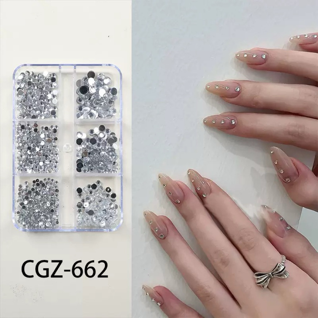 Đá Mini đế bằng Nhiều Size Trang Trí Nail Linh Bùi