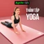 Thảm Tập Yoga, Gym kèm túi dày 10mm chính hãng Agnite chống trơn trượt, chất liệu cao su 2 lớp
