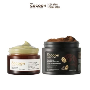 Combo Mặt nạ bí đao Cocoon 30ml + Tẩy da chết cà phê cơ thể 200ml