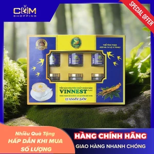 Yến Sào Nhân Sâm Vinnest Plus 15% Hộp 6 Lọ 70ml - Nước Yến Chưng Sẵn Cao Cấp