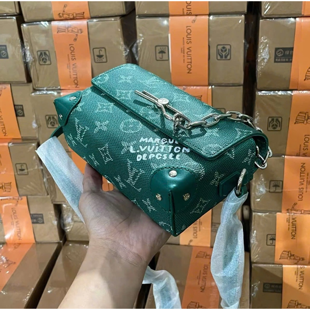 ⚡️[Hight Quality] Túi Đeo Chéo \/ Nam Nữ Grr2en Full Box - Điểm Nhấn Quai Cài Bạc Phối Chữ Cao Cấp Loại 1