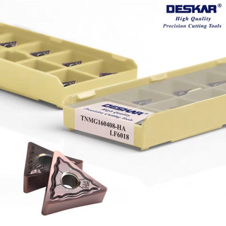 Chip tiện T16 giữ biên cong cực chuẩn, DESKAR tiện thép inox rất bén