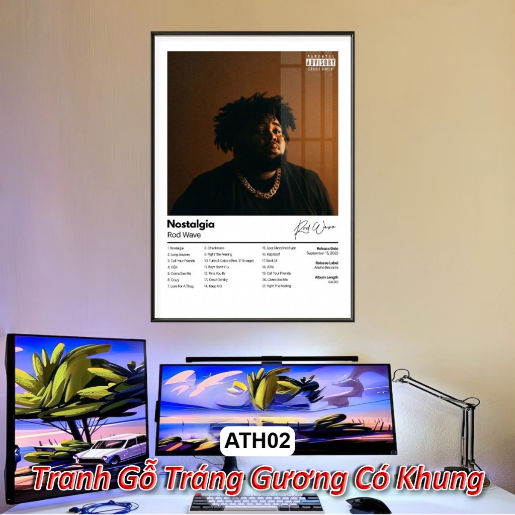 (Part 1) Tổng Hợp Poster Album Âm Nhạc Quốc Tế Nổi Tiếng Tráng Gương Khung Composite Decor Treo Tường