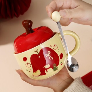[Nhà Gốm Xinh] Cốc sứ cute, cốc sứ, ly sứ quà tặng dành cho nữ - Cốc uống nước cute 400ml