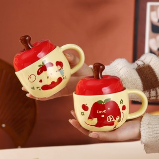 [Nhà Gốm Xinh] Cốc sứ cute, cốc sứ, ly sứ quà tặng dành cho nữ - Cốc uống nước cute 400ml